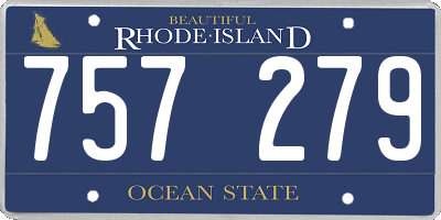 RI license plate 757279