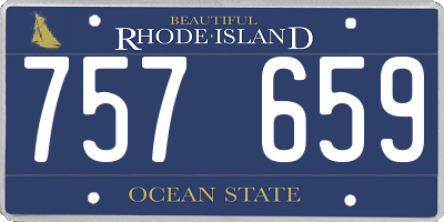 RI license plate 757659