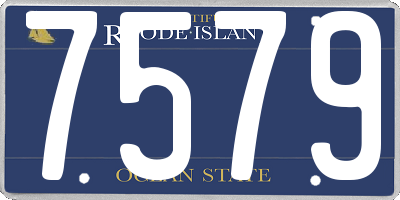 RI license plate 7579