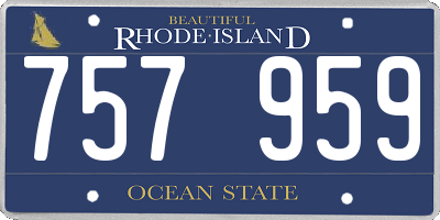 RI license plate 757959