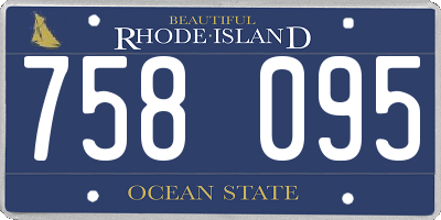 RI license plate 758095