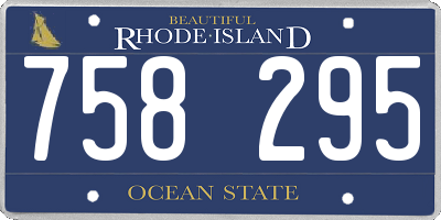 RI license plate 758295