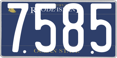 RI license plate 7585