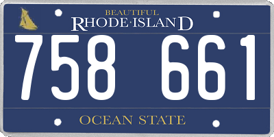 RI license plate 758661