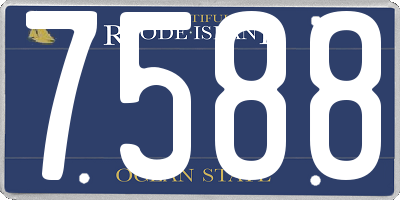 RI license plate 7588