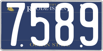 RI license plate 7589