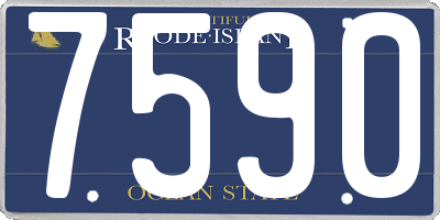 RI license plate 7590