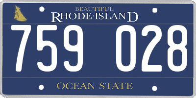 RI license plate 759028