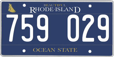 RI license plate 759029