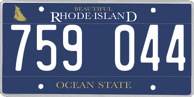 RI license plate 759044