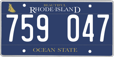 RI license plate 759047