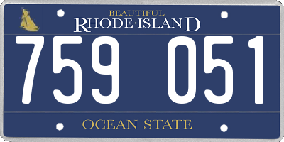RI license plate 759051