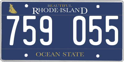 RI license plate 759055