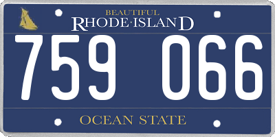 RI license plate 759066
