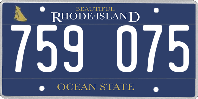 RI license plate 759075