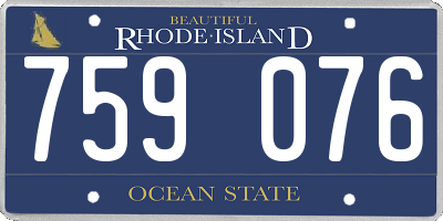 RI license plate 759076