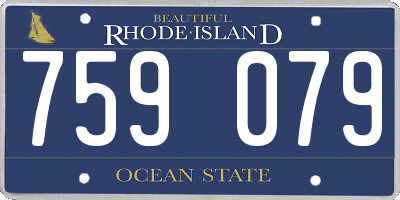 RI license plate 759079