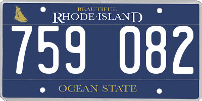 RI license plate 759082