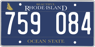 RI license plate 759084