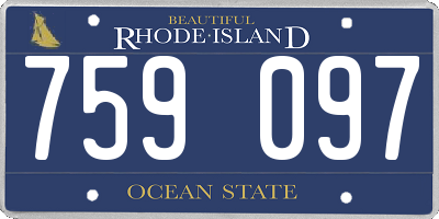 RI license plate 759097