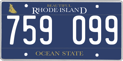 RI license plate 759099