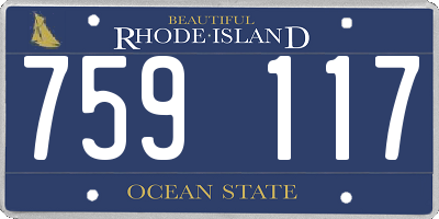 RI license plate 759117