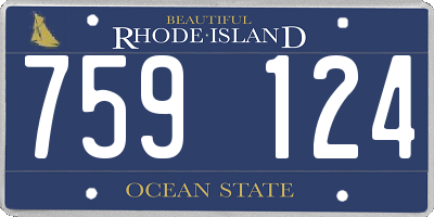 RI license plate 759124