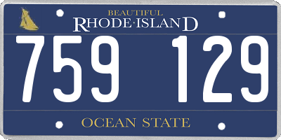 RI license plate 759129