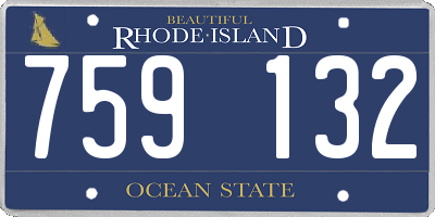 RI license plate 759132