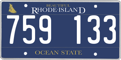 RI license plate 759133
