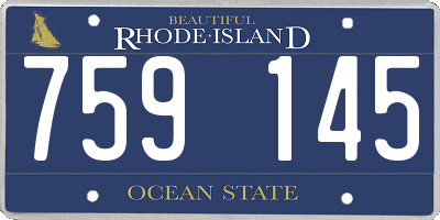 RI license plate 759145