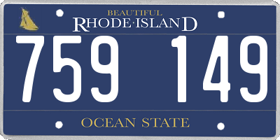 RI license plate 759149