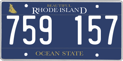 RI license plate 759157