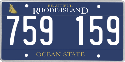 RI license plate 759159