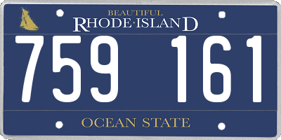 RI license plate 759161