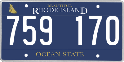 RI license plate 759170