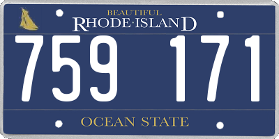 RI license plate 759171
