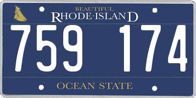 RI license plate 759174