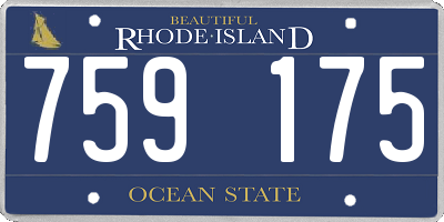 RI license plate 759175