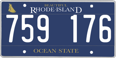 RI license plate 759176