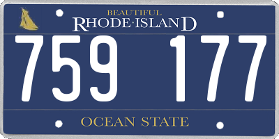 RI license plate 759177