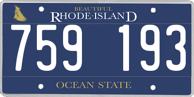 RI license plate 759193