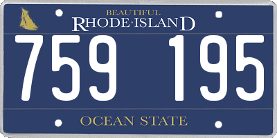 RI license plate 759195