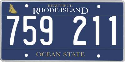 RI license plate 759211