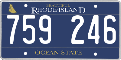 RI license plate 759246