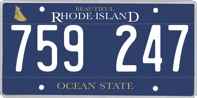 RI license plate 759247