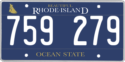 RI license plate 759279