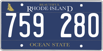 RI license plate 759280
