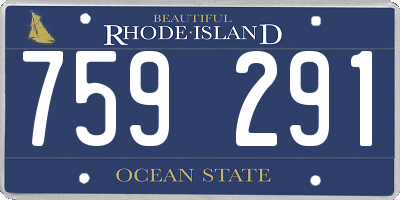 RI license plate 759291
