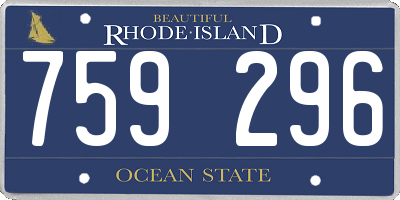 RI license plate 759296